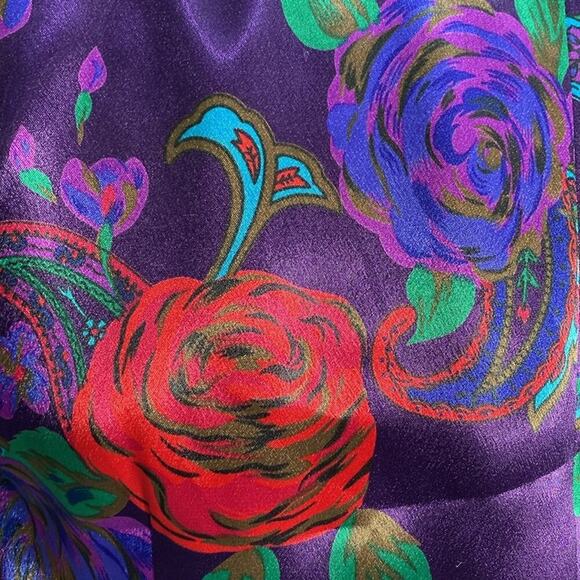 Vintage Stunning Satin Skirt Set Art to Wear RomanticSmall - Picture 11 of 13